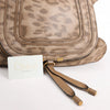 Secondhand Chloe Marcie Medium Leather Leopard Pattern Handbag in Brown, Limited Edition