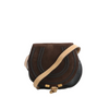 Chloe Marcie Mini Suede x Leather Crossbody Bag in Brown Secondhand