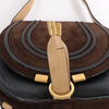 Chloe Marcie Mini Suede x Leather Crossbody Bag in Brown Secondhand