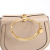 CHLOE Nile Leather Small 2Way Shoulder Bag in Beige Secondhand