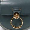 Chloe Tess Small Leather 2Way Handbag in Blue Secondhand