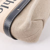 Chloé Woody Small Canvas & Leather 2Way Handbag in Beige x Black Secondhand