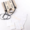 Chloé Woody Small Canvas & Leather 2Way Handbag in Beige x Black Secondhand