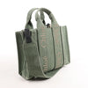Secondhand Chloé Woody Small Canvas 2Way Handbag in Green