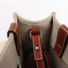Chloé Woody Small Canvas & Leather 2Way Handbag in Beige x Brown Secondhand