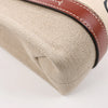 Chloé Woody Small Canvas & Leather 2Way Handbag in Beige x Brown Secondhand
