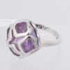Secondhand Chopard Imperiale Amethyst Diamond 18k White Gold Cocktail Ring, Size 51 EU
