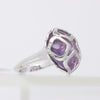 Chopard Imperiale Amethyst Diamond 18k White Gold Cocktail Ring, Size 51 EU Secondhand