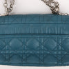 Secondhand Dior Caro Leather Chain Shoulder Bag in Blue
