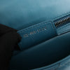 Secondhand Dior Caro Leather Chain Shoulder Bag in Blue