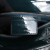 Dior Lady Dior Large Cannage Patent Leather 2Way Handbag in Green Secondhand