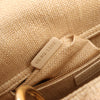 Dior Lady D-Lite Raffia Woven Cannage Embroidered Medium 2Way Handbag in Beige Secondhand