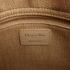 Dior Lady D-Lite Raffia Woven Cannage Embroidered Medium 2Way Handbag in Beige Secondhand