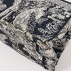 Dior Toile Doo JUY Embroidery Book Large Canvas Tote Bag in Navy Blue Secondhand
