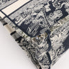 Dior Toile Doo JUY Embroidery Book Large Canvas Tote Bag in Navy Blue Secondhand