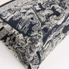 Dior Toile Doo JUY Embroidery Book Large Canvas Tote Bag in Navy Blue Secondhand