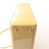 Dior Lady Dior Patent Leather Cannage Large 2Way Handbag in Yellow Secondhand