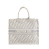 Dior Book Tote Large Oblique Canvas Handbag Handbag in Gray Secondhand