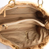 Dior Soft Lady Dior Patent Leather Cannage Large Shoulder Bag in Beige Secondhand