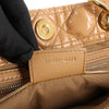 Dior Soft Lady Dior Patent Leather Cannage Large Shoulder Bag in Beige Secondhand