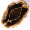 Dior Soft Lady Dior Patent Leather Cannage Large Shoulder Bag in Beige Secondhand