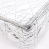 Dior Caro Leather Chain Shoulder Bag in Metallic Silver Secondhand