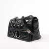 Dior Caro Leather Chain Crossbody Bag in Black Secondhand