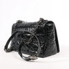 Dior Caro Leather Chain Crossbody Bag in Black Secondhand