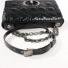 Dior Caro Leather Chain Crossbody Bag in Black Secondhand