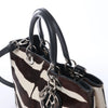 Dior Diorissimo Harako x Leather 2Way Handbag Brown Secondhand
