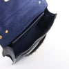 Dior J'Adior Grained Leather Chain Crossbody Bag in Navy Blue Secondhand