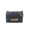 Secondhand Dior J'Adior Grained Leather Chain Crossbody Bag in Navy Blue