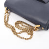 Dior J'Adior Grained Leather Chain Crossbody Bag in Navy Blue Secondhand