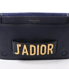 Dior J'Adior Grained Leather Chain Crossbody Bag in Navy Blue Secondhand