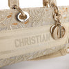 Dior Lady D-Joy Racing 2Way Handbag in Beige Secondhand