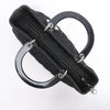 Dior Lady Dior Large Denim Cannage Large Handbag in Black Secondhand