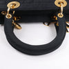 Dior Lady Dior Cannage Nylon Handbag in Black Secondhand