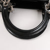 Dior Lady Dior Large Patent Leather 2Way Handbag in Black Secondhand