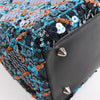 Dior Lady Dior Sequins Medium Handbag in Navy Blue Secondhand