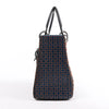 Dior Lady Dior Sequins Medium Handbag in Navy Blue Secondhand