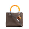 Secondhand Dior Lady Dior Cannage Nylon x Leather 2Way Handbag in Brown