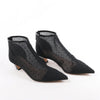 Dior Mesh DIOR PRETTY Ankle Boots in Black, Size 37.5 EU Secondhand