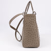 Dior Lady Dior Ostrich Large 2Way Handbag in Brown Secondhand