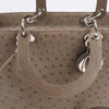 Dior Lady Dior Ostrich Large 2Way Handbag in Brown Secondhand