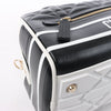 Dior Large Dior Vibe Zip Bowling Bag in Black x White Secondhand