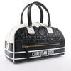 Dior Large Dior Vibe Zip Bowling Bag in Black x White Secondhand