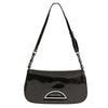 Christian Dior Maris Pearl shoulder baguette in black patent leather