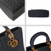 Christian Dior Lady Dior Grande handbag in black canvas