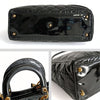 Christian Dior Lady Dior Grande shoulder bag in black patent leather