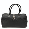 Christian Dior monogram black canvas travel bag